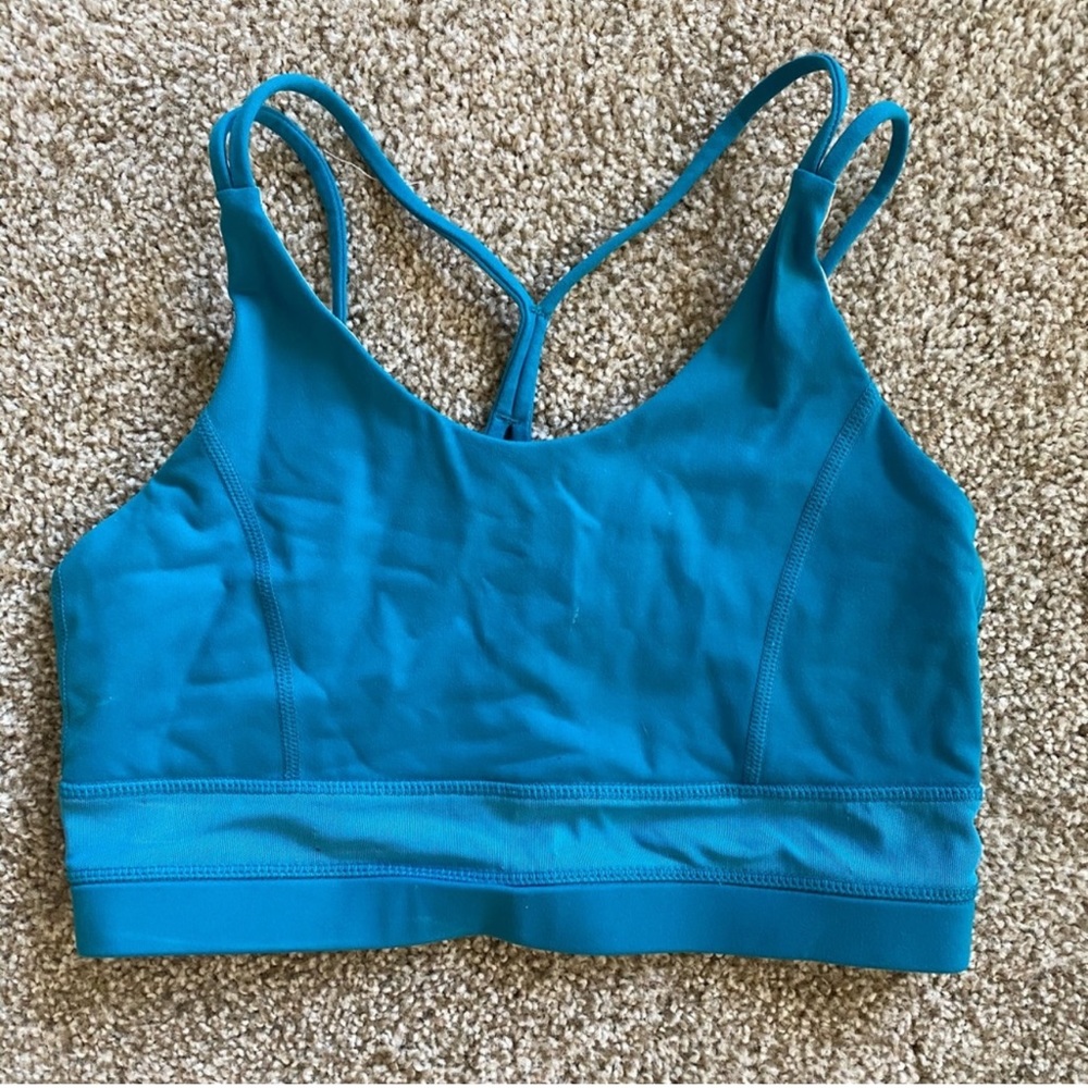 BuffBunny Strappy Blue Sports Bra